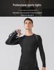Men's Cross-Border PRO Quick-Dry Sports Tights: High-Elastic, Sweat-Absorbent, Long-Sleeve Cycling and Fitness T-Shirt.
