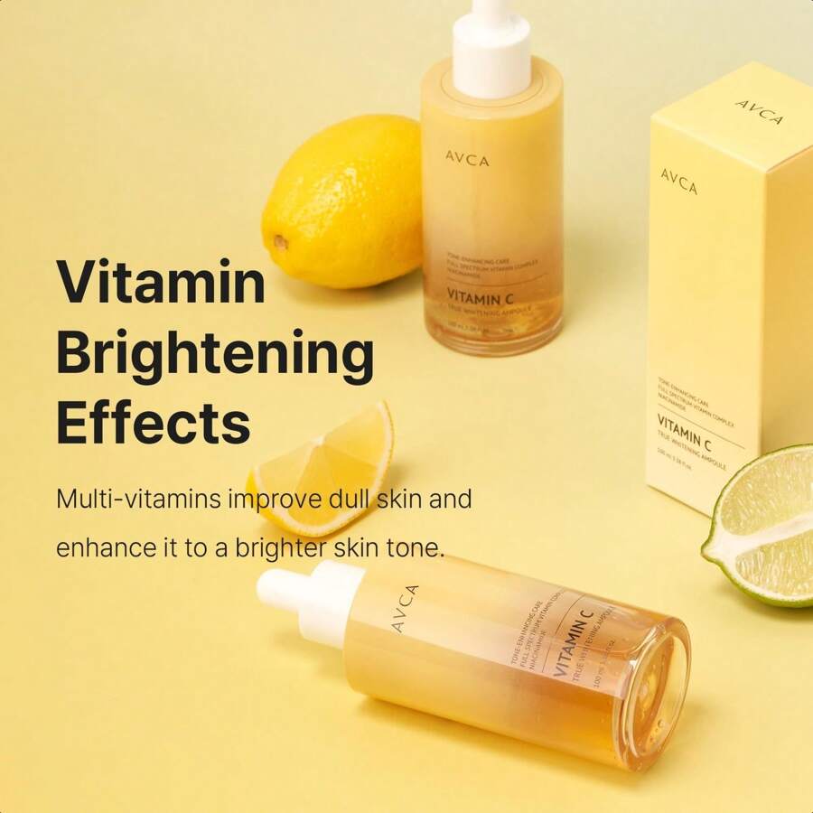 AVCA Serum do twarzy z witaminą C True Brightening 100 ml - Serum do twarzy na przebarwienia z witaminą C