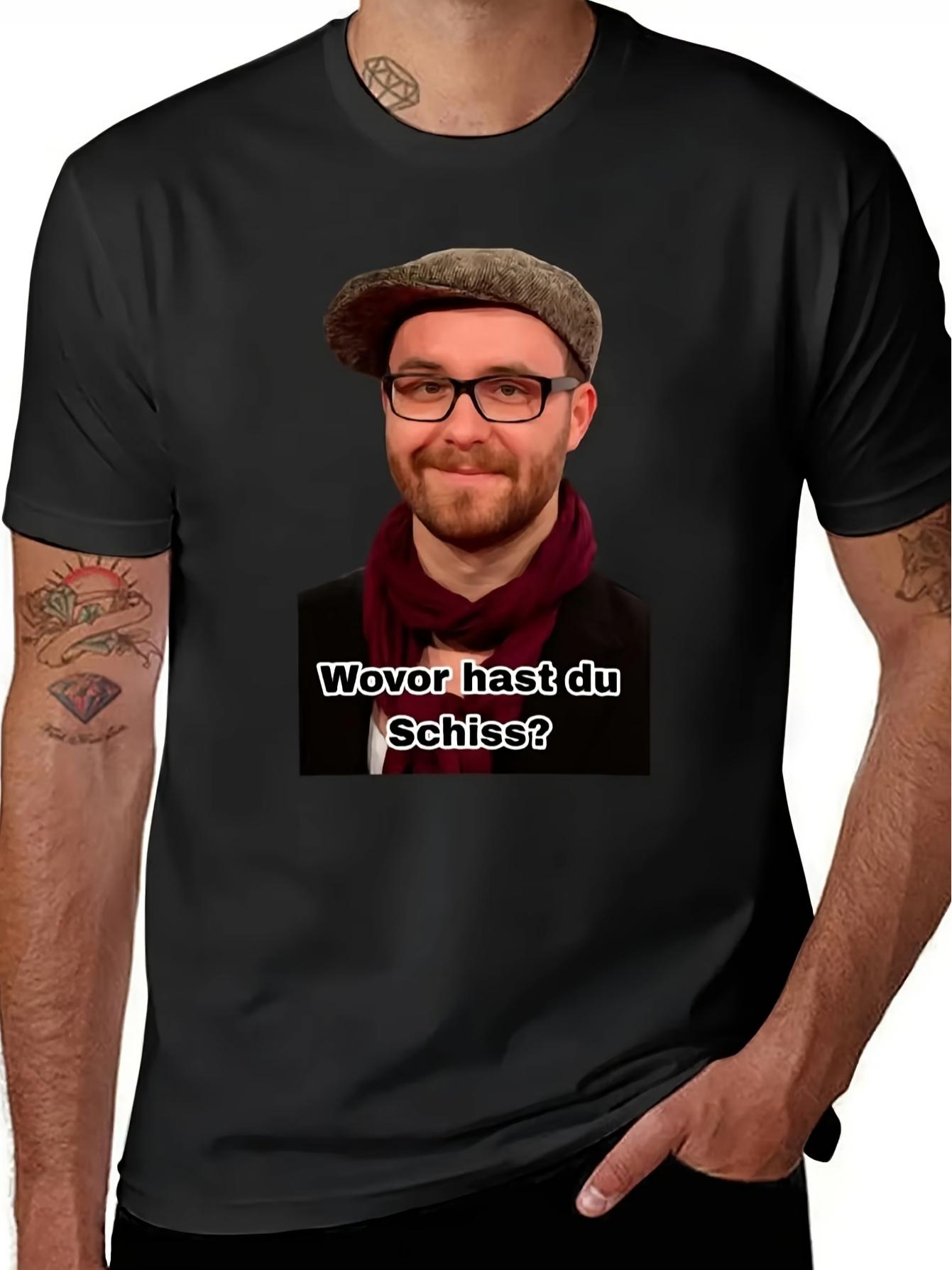 

Marc Forster What Are You Afraid Of T-Shirt - Soft Premium Fabric Crew Neck Tee with Iconic Director Print XXXXL