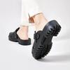 Mode Crestar Damenabsätze Clogs Neue EVA Durchbrochene Sandalen Mode Plateau Quadratische Absätze Moderne Hausschuhe Einfarbig Straßen-Slides Schuhe