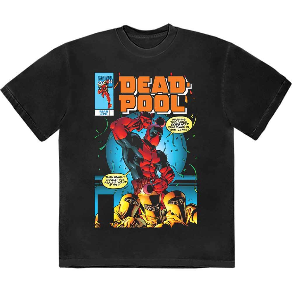 Marvel Comics Unisex T-Shirt: Deadpool Bubble Text (Medium) S