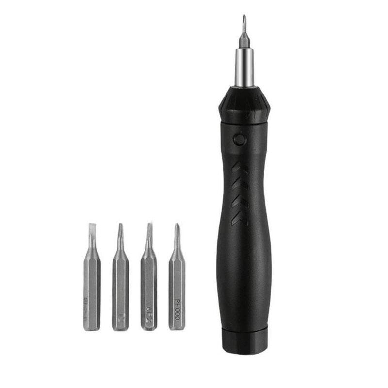 5-In-1 Magnetic Ratchet Screwdriver Set For Mobile Phones Tablets Glasses Watches And Computers Household Repairing Hand Tools