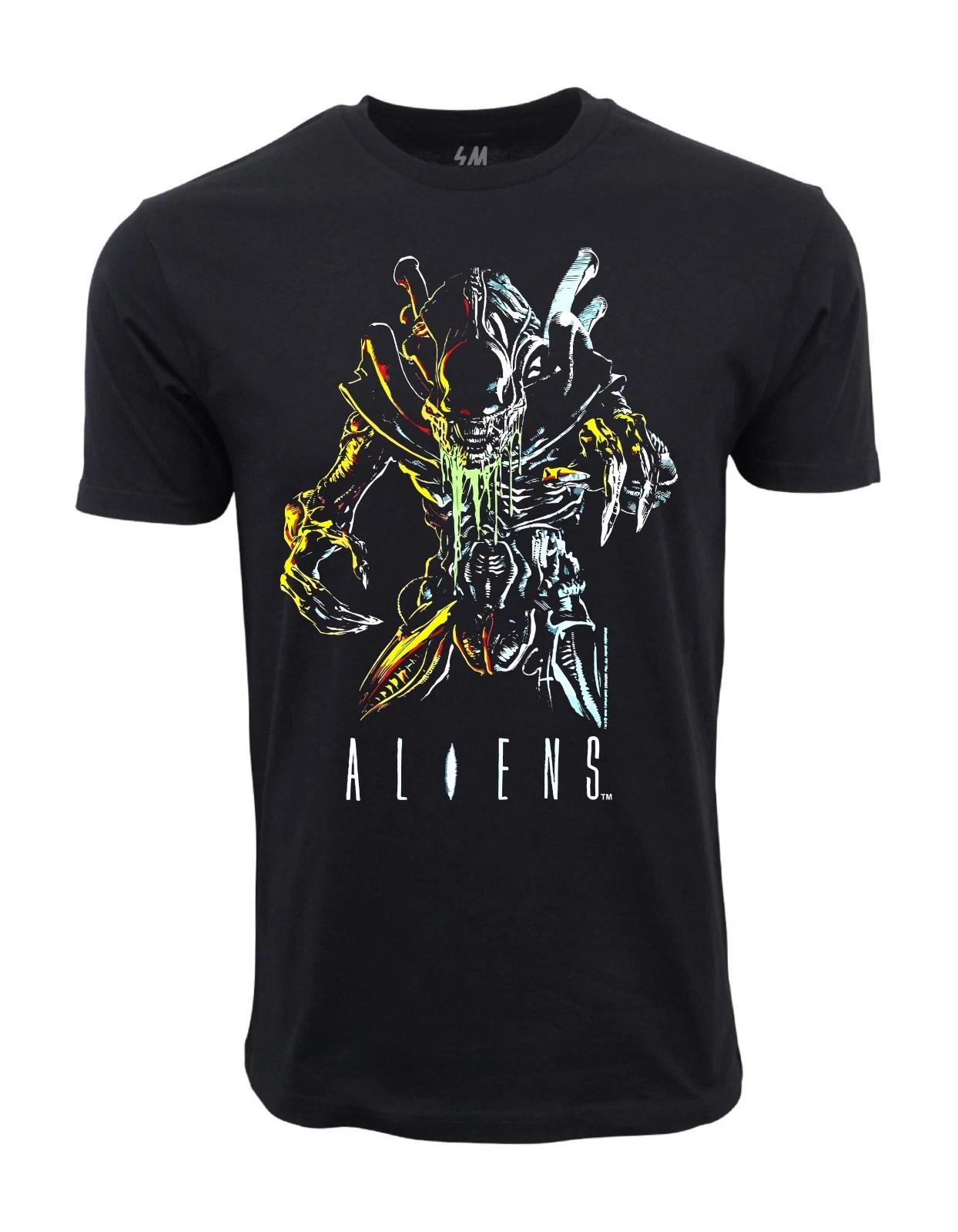 Unisex Adult Casual Graphic 90s ALIENS GRAPHIC TSHIRT Shirt M