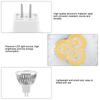 6 Pack Low Voltage MR16 LED Bulbs 12V 3W LED Spot Light Bulbs Aluminum Warm White 3000K LED Light Bulbs Home