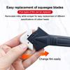 Silicone Scraper Squeegee Glue Remover Knife Caulking Angle Beauty Crack Trowel Tool Grout Scraper Kit With 5Pcs Scraper Head