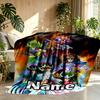 Custom Name Personalized Saint Seiya Print Blanket, Home Decor, Bedroom, Sofa, Camping, Couch, Gifts for Birthday Christmas