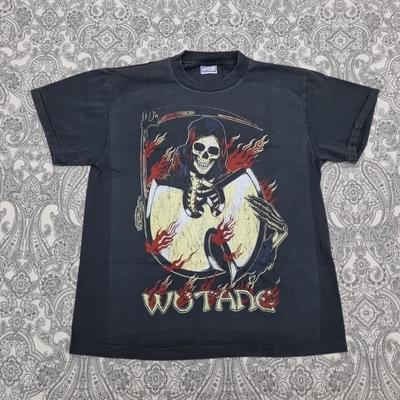 Wu-Tang Clan Cream Vintage T-Shirtarge Print Raptee 90s Grim Reaper