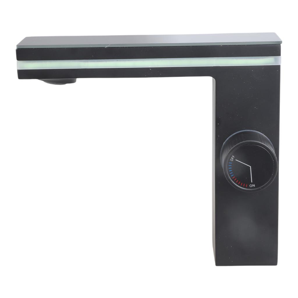 LED Washbasin Faucet with Digital Temperature Display Hot & Cold Water Mixer Tap LED Display Bathroom Sink Faucet