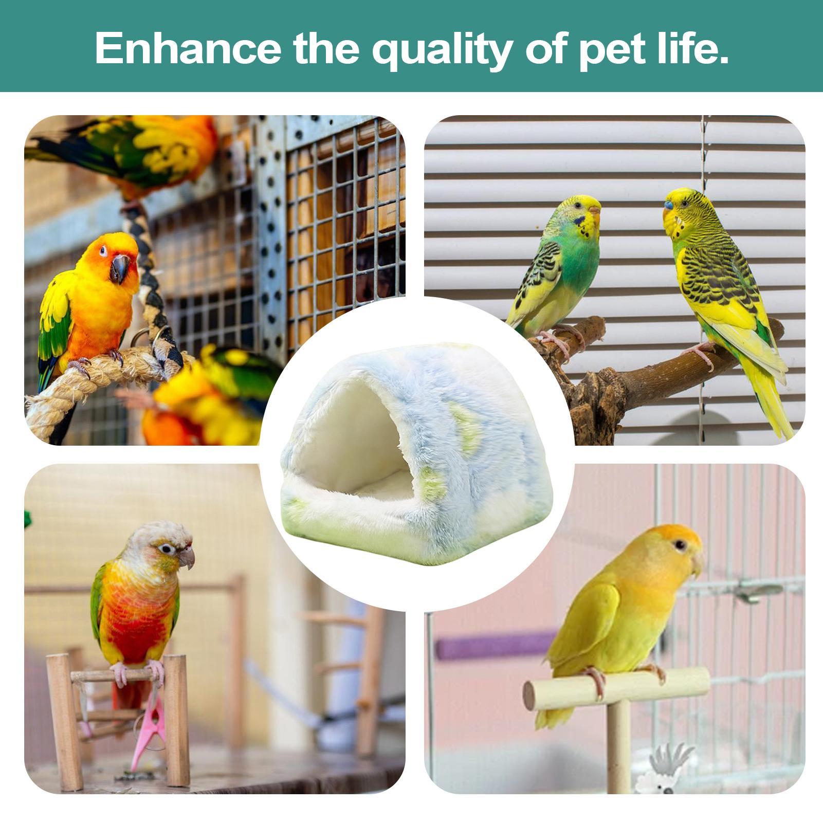 

Bird Bed For Cage Winter Plush Thermal Bird Snuggle Comfortable Conure Bed For Hummingbird Parrot Parakeet Cockatiel Conure China Mainland