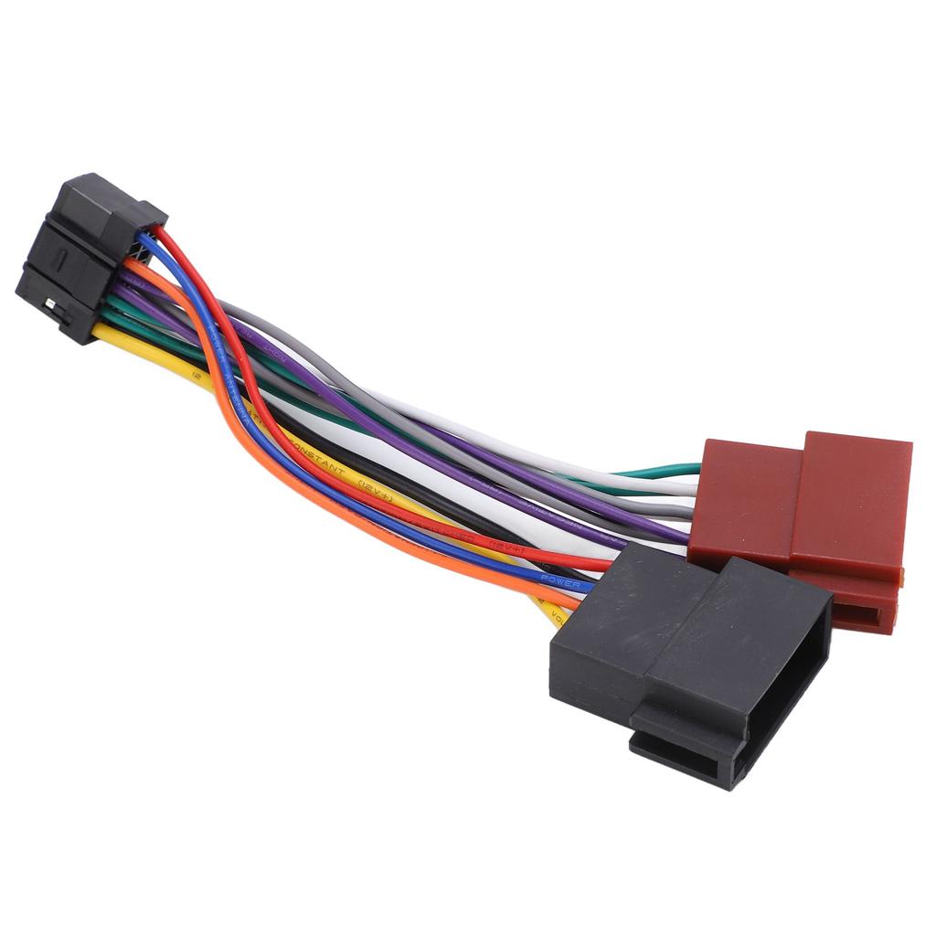 ISO Wiring Harness Connector Adaptor Plug 16 Pin Car Stereo Radio Loom Replacement for Alpine