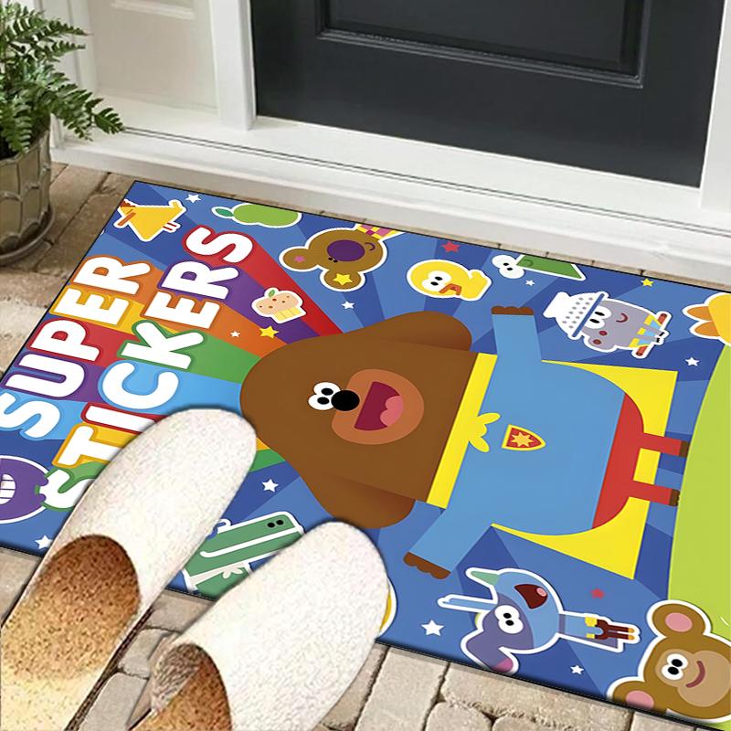 Cute Du-ggee Adventure Office Rug Chair Mat, Game Carpet, Suitable for Front Door, Bedroom, Living Room, Desk, Holiday Gift