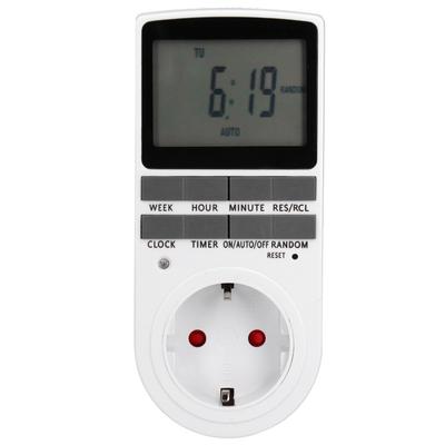 Digital Programmable Outlet Timer Smart Timing Switch Socket Accessory for Lamp Fan