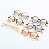 HS3340 PC Frame Corrective Eyeglasses for Women Blue Bamboo Temples Flexible Reading Glasses Presbyopia Supplier