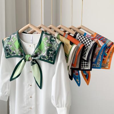 Schal Sommer Außendekoration Damen Seidenschal Dünn Mode Falscher Kragen Mit Hemd Vielseitiger Sonnenschutzschal