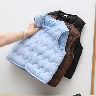 Automne et Hiver Nouveau Gilet pour Enfants Manteau en Coton à la Mode pour Bébé Camisole Gilet Fin
