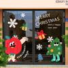 Christmas Window Sticker Decoration Electrostatic Stick Christmas Tree Glass Film for Shopping Mall Store Atmosphere Layout