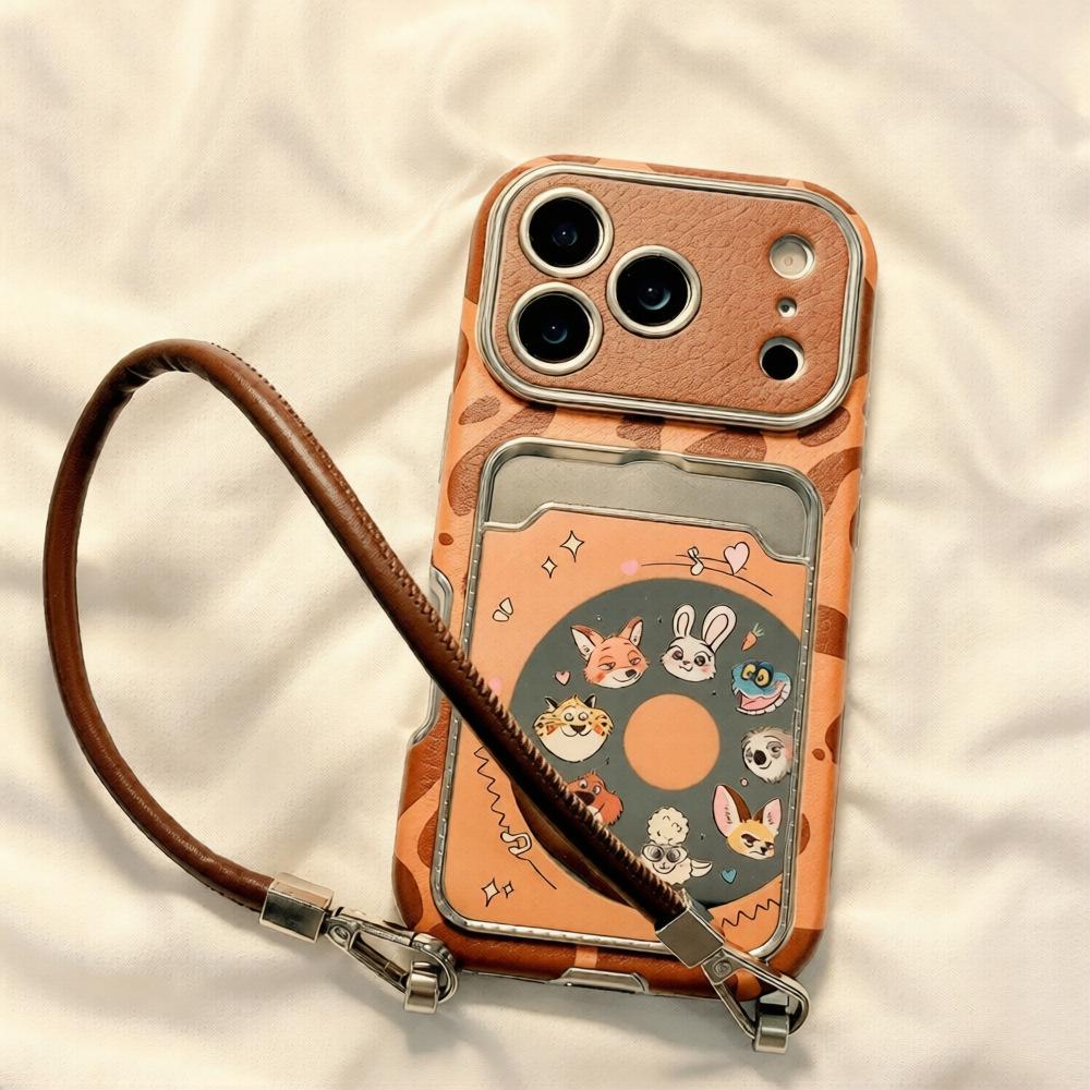 Apple 17 Pro Max Leopard Print Zootopia Phone Case for iPhone 16/15 - Stylish High-Quality Shell for Girls