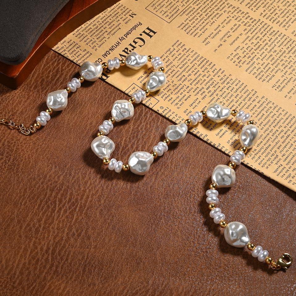 Vintage French Baroque Pearl Necklace - Stylish and Versatile Accessory