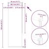VidaXL Roller Blind Blackout Off-white 45x130cm Fabric Width, Day and Night Blind, Kitchen Blind, Blind 4011611