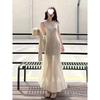 French Romantic High-End Slimming Summer Camisole Dress for Women - Elegant Body-Shaping Temperament Design Long Dress