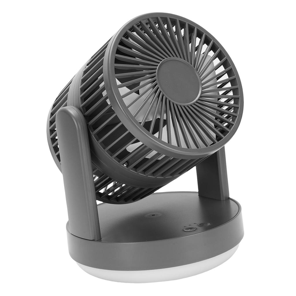 Desk Fan 3 Speeds Adjustable Rechargeable Desktop Oscillating Air Circulator Fan with Night Light