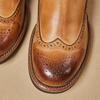Autumn Low-Top Chelsea Boots Men'S First-Layer Cowhide Leather Sleeve Short Boots High-End British Style Boots Tide