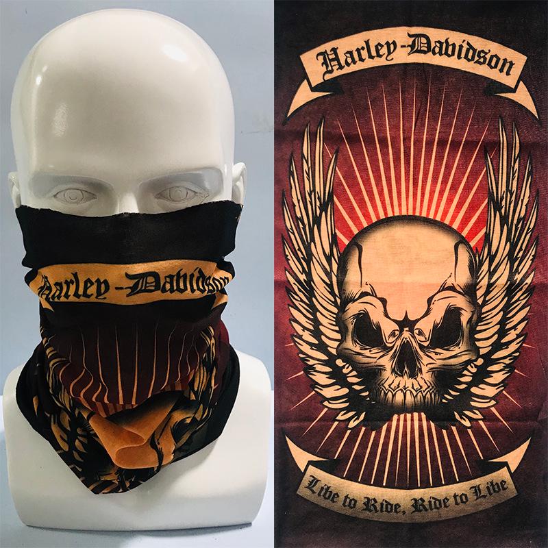 

Seamless Magic Headscarf: Multifunctional Cycling Face Mask & Warm Neck Gaiter Skull Towel for Halloween One Size