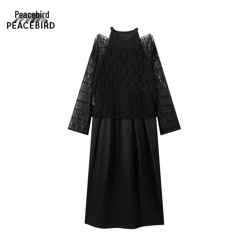 PEACEBIRD Women s A-Line Long Dress L