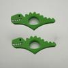 2pcs Dinosaur Thumb Bookmarks - Green Dinosaur Design, Durable PP Material, Portable Page Separator, Ideal for Book Lovers, Teachers, Students