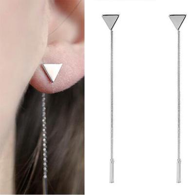 Orecchini Triangolo Moda Orecchini a Catena con Nappine Orecchini di Tendenza Selvaggi Personalità Accessori Femminili AVE