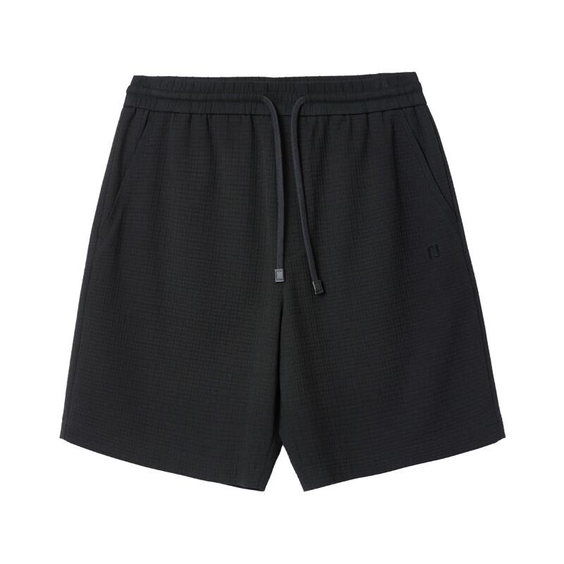JACK&JONES Men's Embroidered Drawstring Waist Casual Shorts
