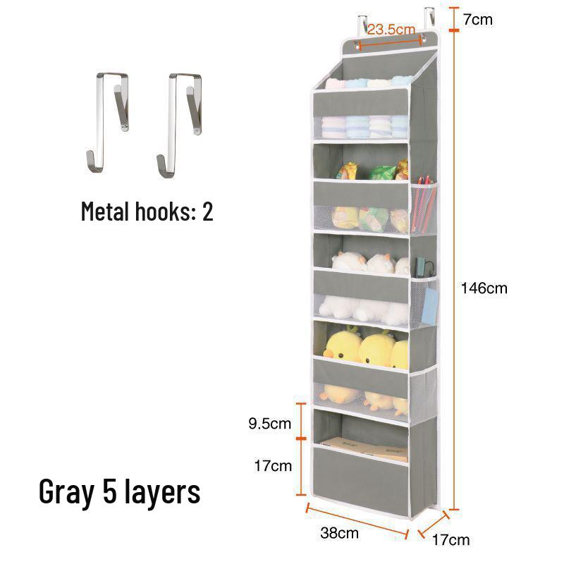 Wall-Mounted Hanging Storage Pocket for Clothes, Dorm Room Organizer, and Bathroom Diaper Holder