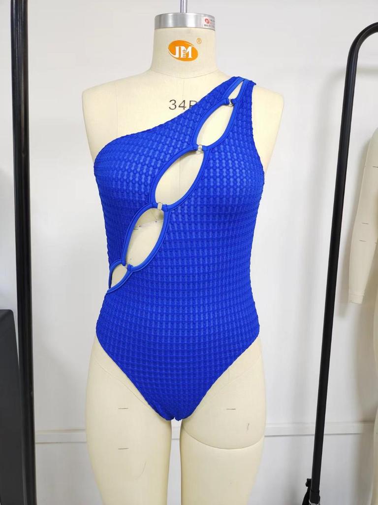 23-Year One-Piece Blue High-End Sexy Beach Swimsuit for Adults