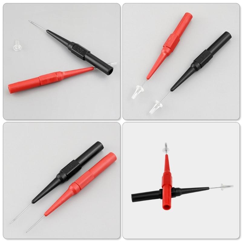 Two Tone Insulation Piercing Probes 4mm Plugs Electrical Tester Circuit Teste For Vehicle Diagnostics & Maintenance
