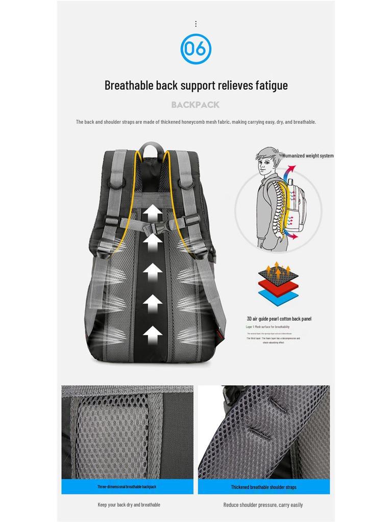 Ανδρικό Αδιάβροχο Εξωτερικού Χώρου Σακίδιο Ποδηλασίας και Κάμπινγκ