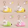 Plush Duck Keychain Toy With Pp Cotton Filling For Girls And Women