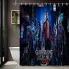 X-Men Team Black Suits Waterproof Shower Curtain For Superhero Bathroom Decor