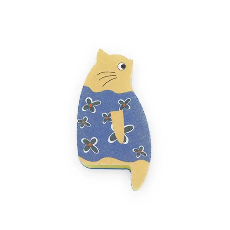 Kitchen Cleaning Dishwashing Sponge Sitting Cat Cute Cartoon Dishwashing Scouring Cloth Sponge Wipe
