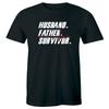 Husband Father Survivor Men's T-Shirt Medical Fighter Gift for Dads Fathers Tee