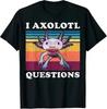 I AXOLOTL QUESTIONGS Children Boy Girl T shirt 2026 New Summer Short Sleeve T-Shirt Cute Style kidS casual SPORTS Tops