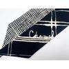 Used CHANEL Hairband Twilly Scarf Ribbon Bandeau Silk Black White 2026SS AAB964 B24379 UA257 Like New