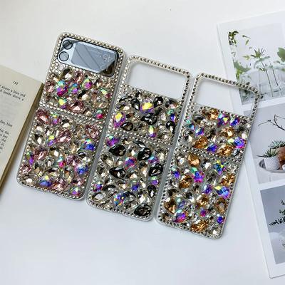 Ins Style Diy Case Rhinestone Diamond Stone Phone Case For Motorola Razr 2024 2025 40 50 Moto Razr 40 Ultra 60 Ultra Luxury Crystal Telefon Cover