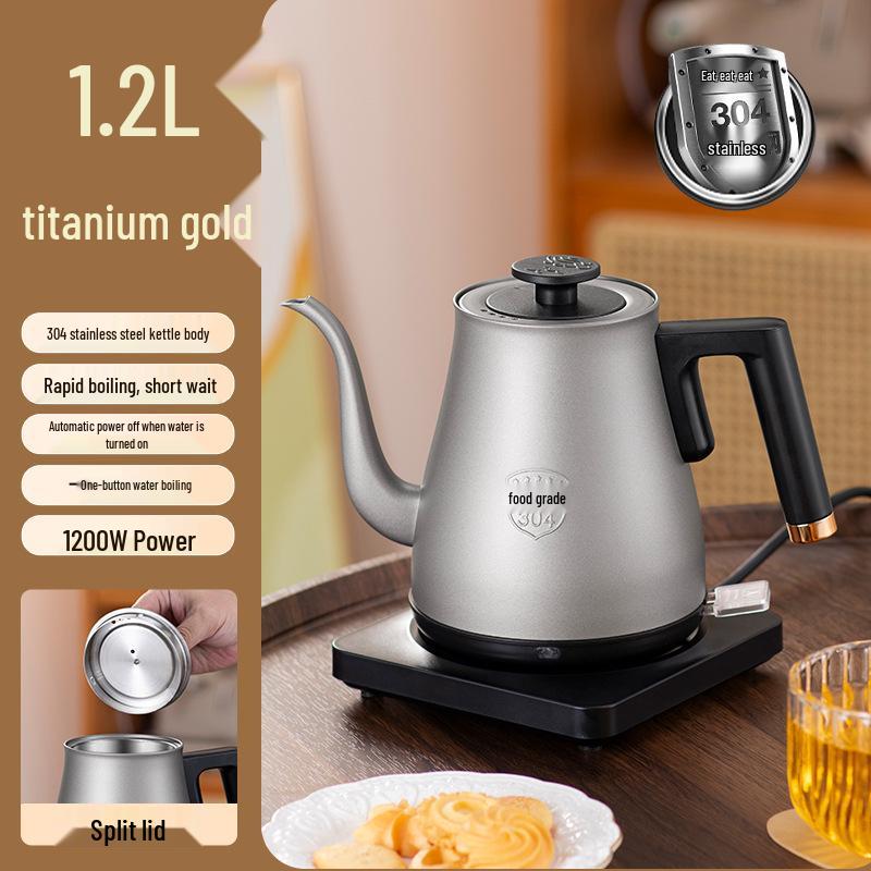 

304 Stainless Steel Long Spout Electric Kettle for Tea and Coffee - 25 Year Edition