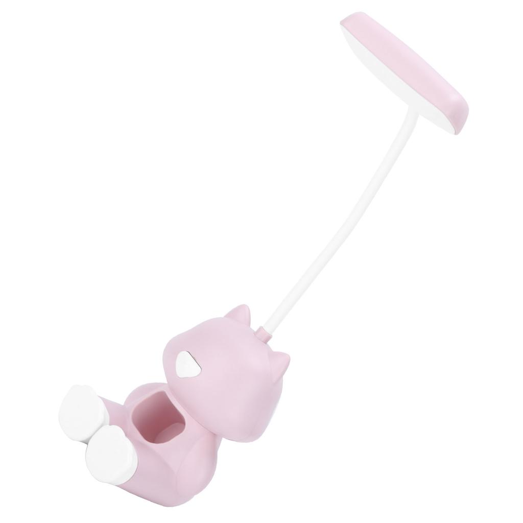 Mini Table Lamp Cute Bear LED Rechargeable Student Bedroom Eye Protection Night LightPink Bear