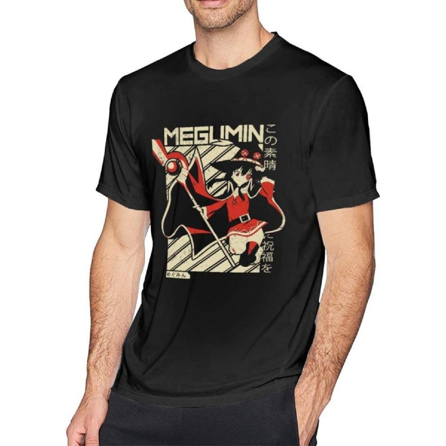 Неприменимо Мужская Мегумин KonoSuba Футболка Повседневная Блузка Топы S