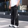 American trendy brand ice silk casual pants men's summer thin loose straight wide-leg quick-drying tooling trousers men