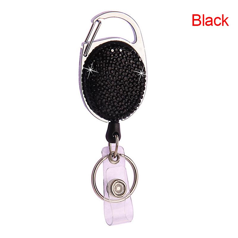 Retractable Keychain Badge Reel Clip Name Id Card Belt Keyring Bag Chain Clip