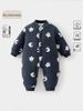 Premium Quilted Cotton Baby Winter Jumpsuit - 150g, A-Class, Newborn Jacket