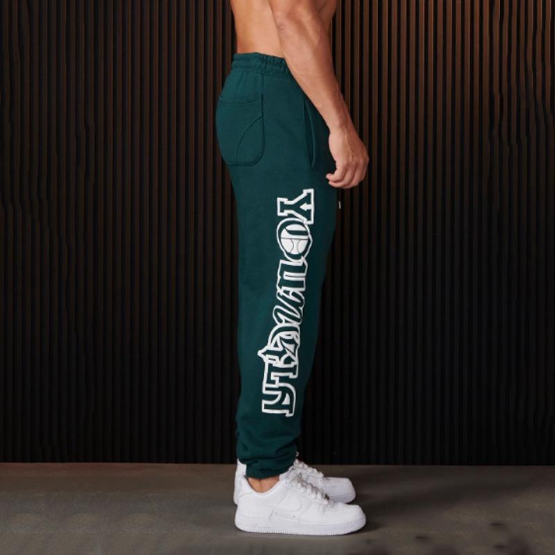 YOUNGLA Men's Cotton Printed Joggers - Gym, Sports, Casual Sweatpants