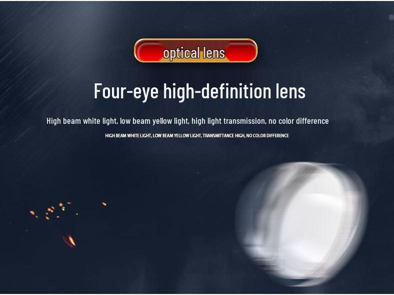 High-Intensity LED Motorcycle & E-Bike Laser Paving Headlight